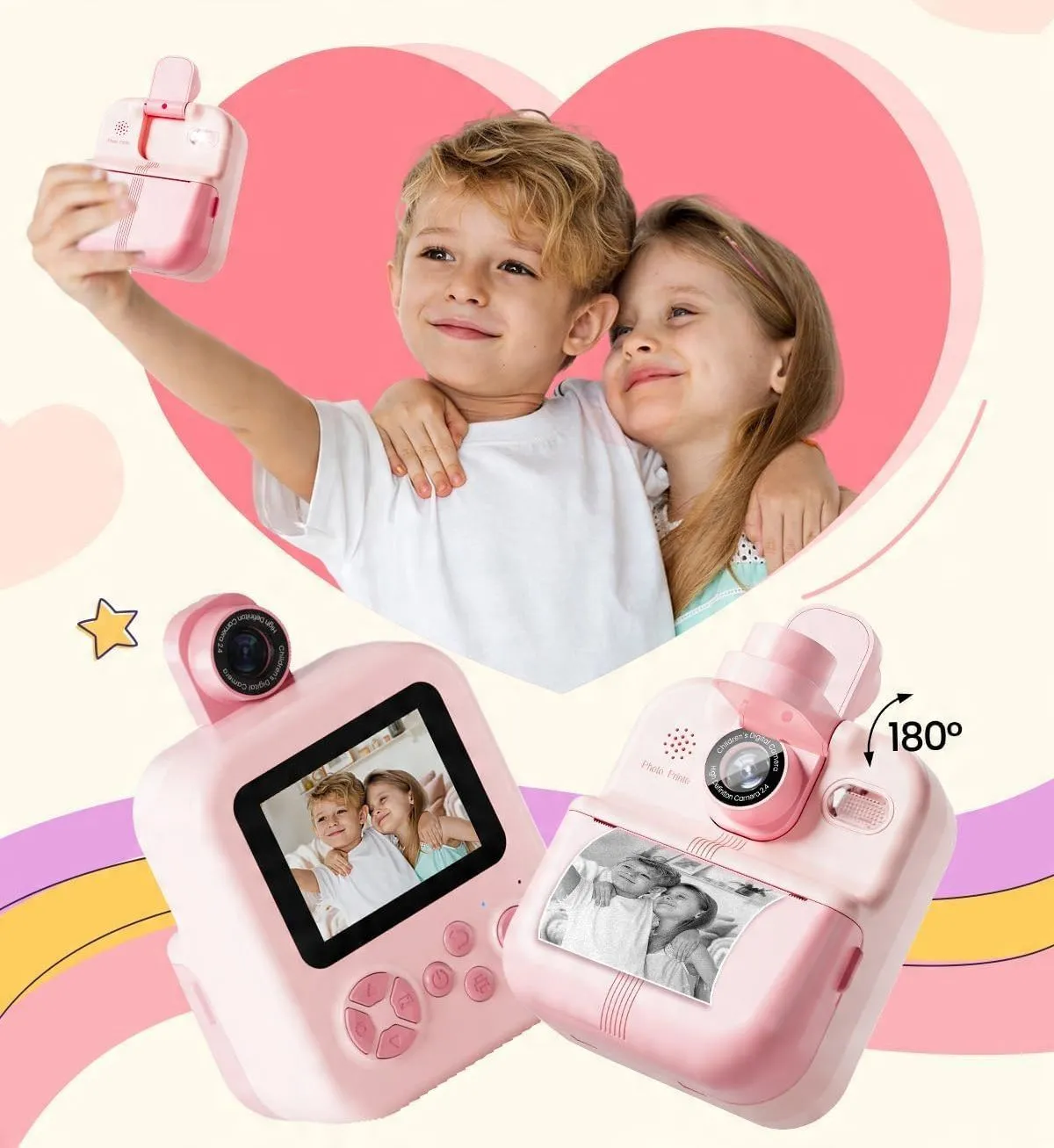фото Фотокамера моментальной печати Xrec P02 Pink 2