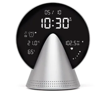 Radiobudzik Lexon Conic Clock Aluminium LR156GA3