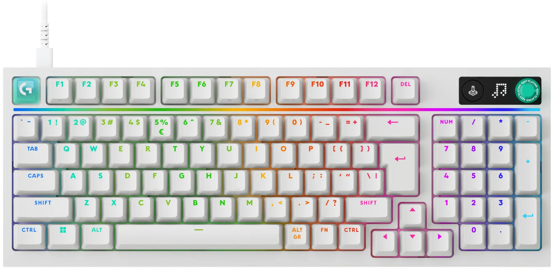 Klawiatura mechaniczna Logitech G316 X 98 Biały