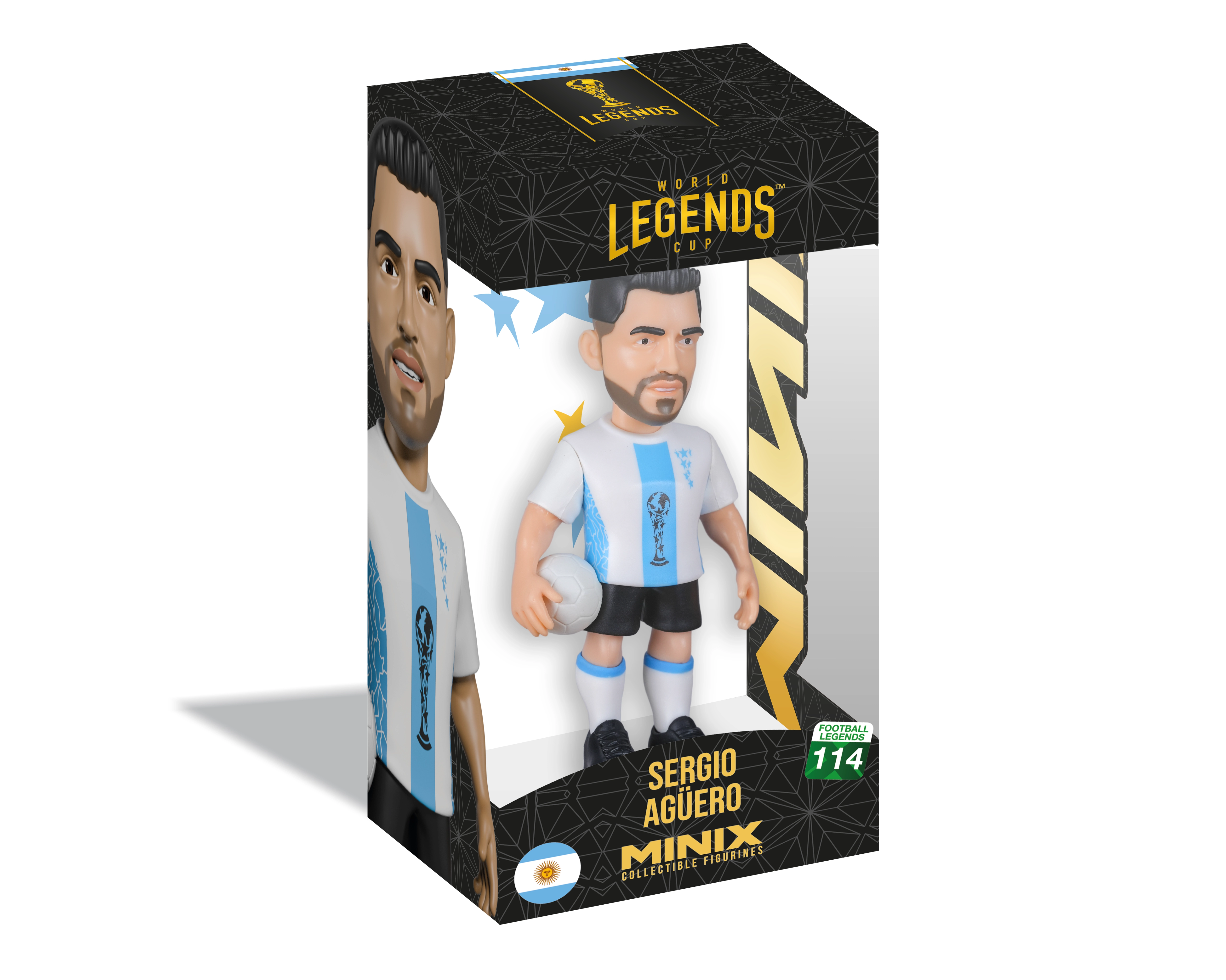 Figurka Minix World Legends Cup Sergio Agüero (Argentyna)