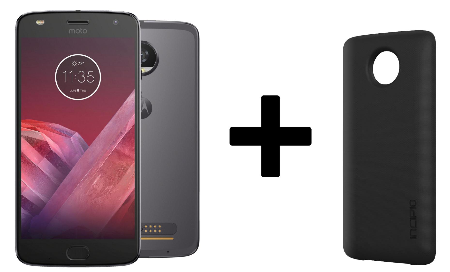 Smartfon Motorola Moto Z2 Play (szaro-czarny) + Moto Mods Powerpack