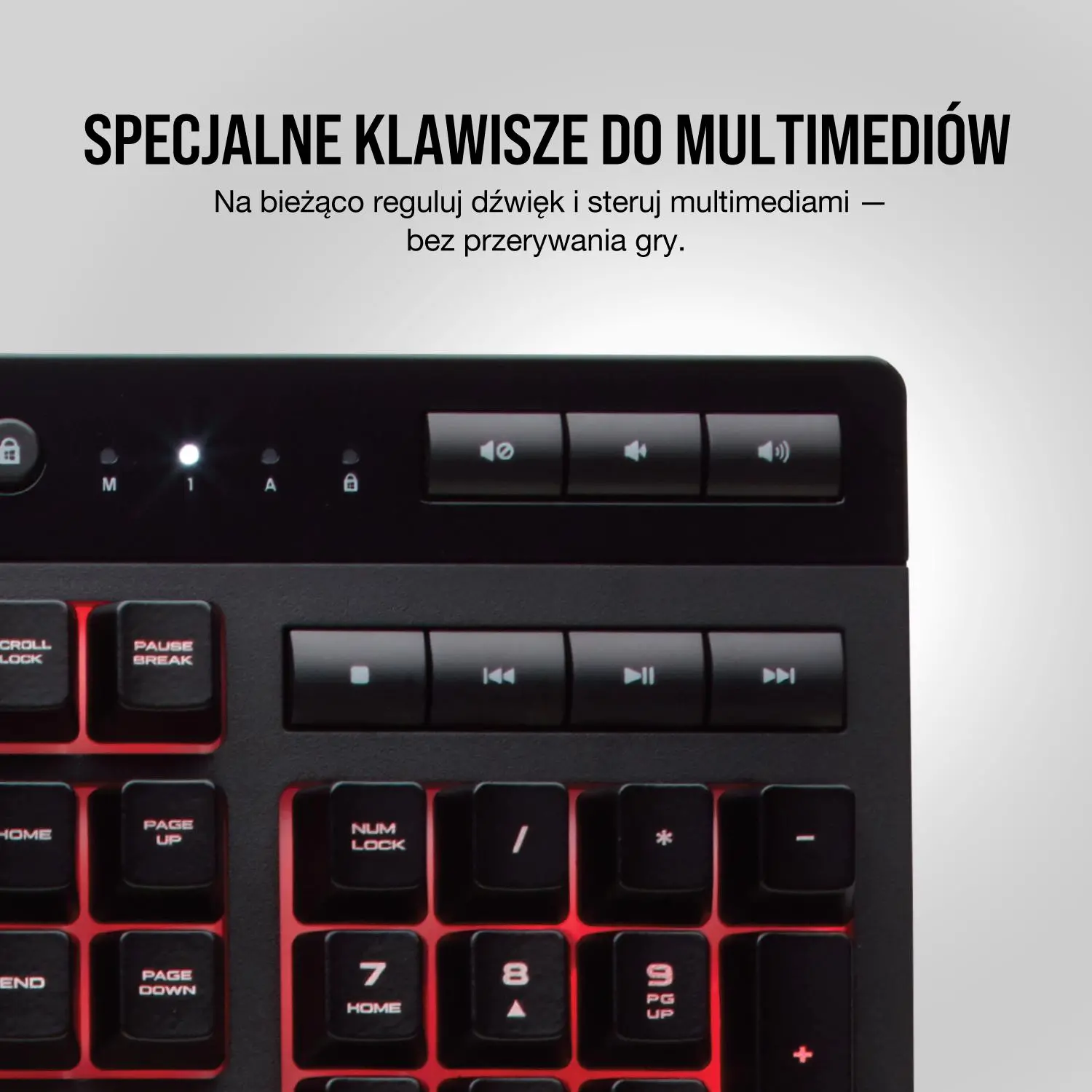 Klawiatura membranowa Corsair K55 RGB Czarny