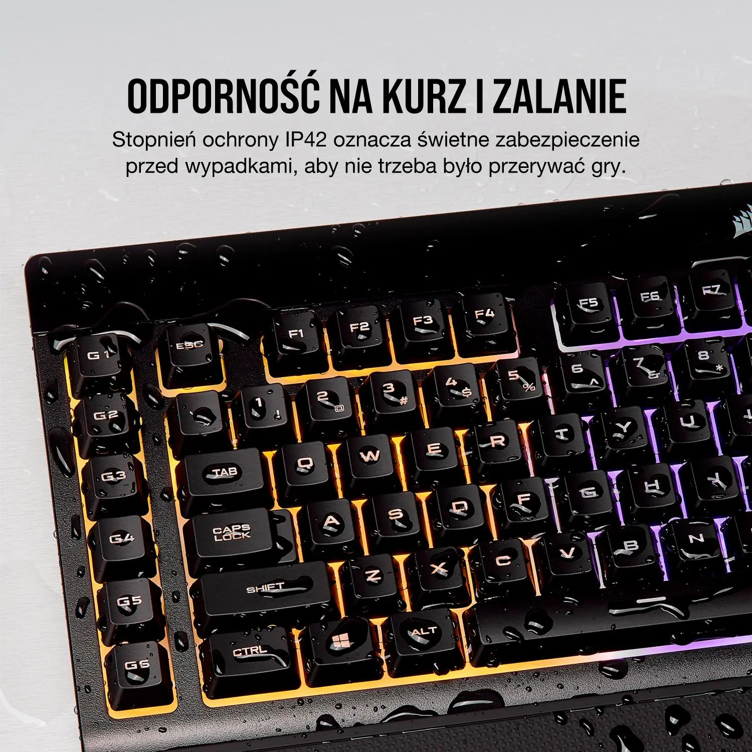 Klawiatura membranowa Corsair K55 RGB Czarny