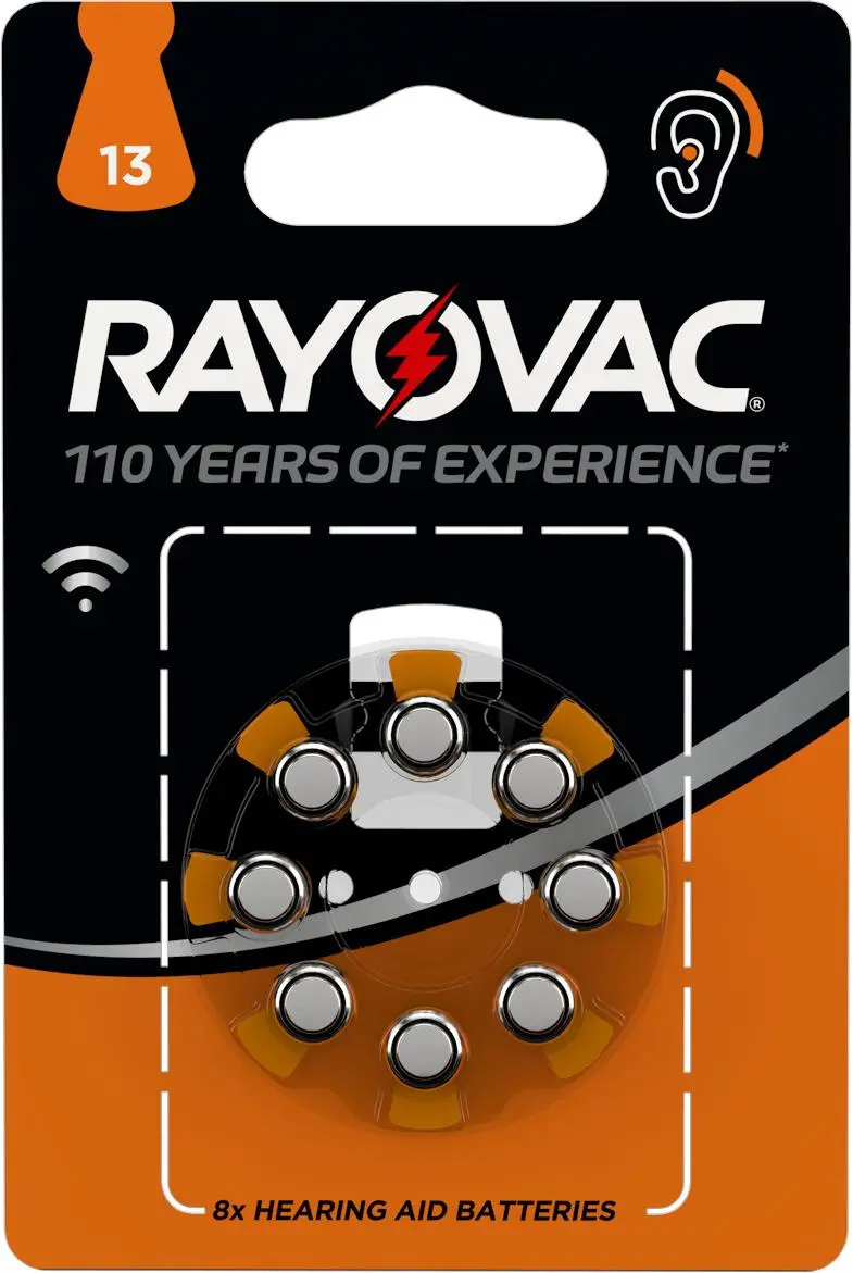 Baterie Rayovac do aparatu słuchowego typ 13 8szt.