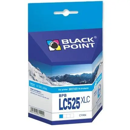 Tusz Black Point BPBLC525XLC (zamiennik LC-525XLC) Błękitny 13,5 ml