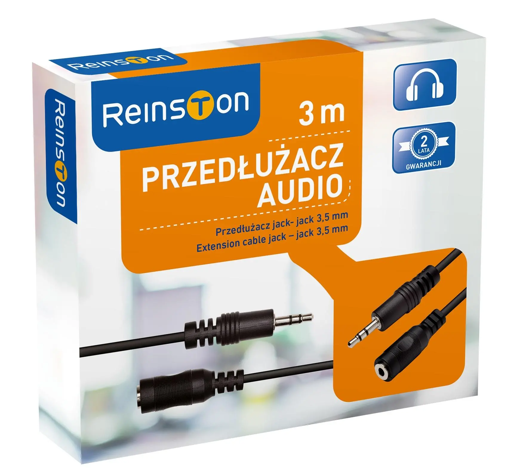 Kabel  audio Reinston EKK19 3m Czarny