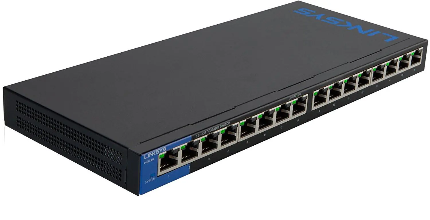 Switch Linksys LGS116-EU Czarny