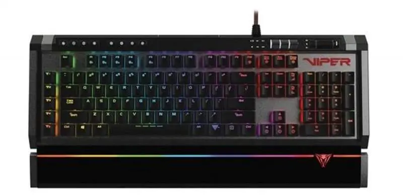 Klawiatura mechaniczna Patriot Viper V770 Kailh Brown Czarno-srebrny