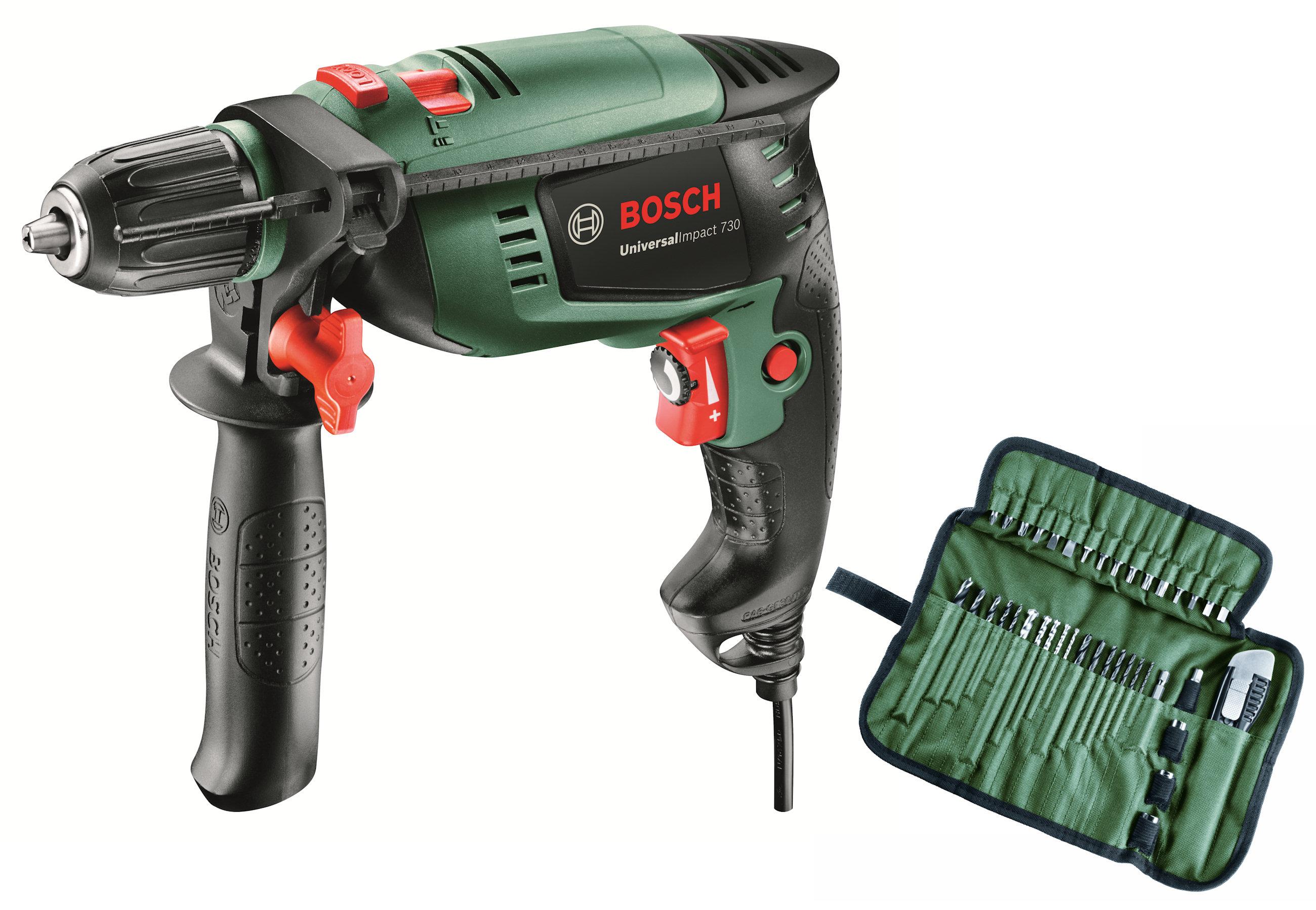 Bosch UniversalImpact 730 (060313100A) + akcesoria 39 części