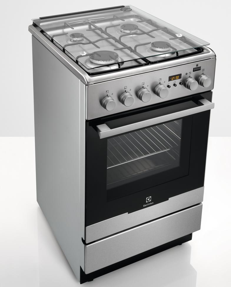 Kuchnia gazowo-elektryczna Electrolux EKK54951OX PlusSteam - piekarnik parowy - termoobieg