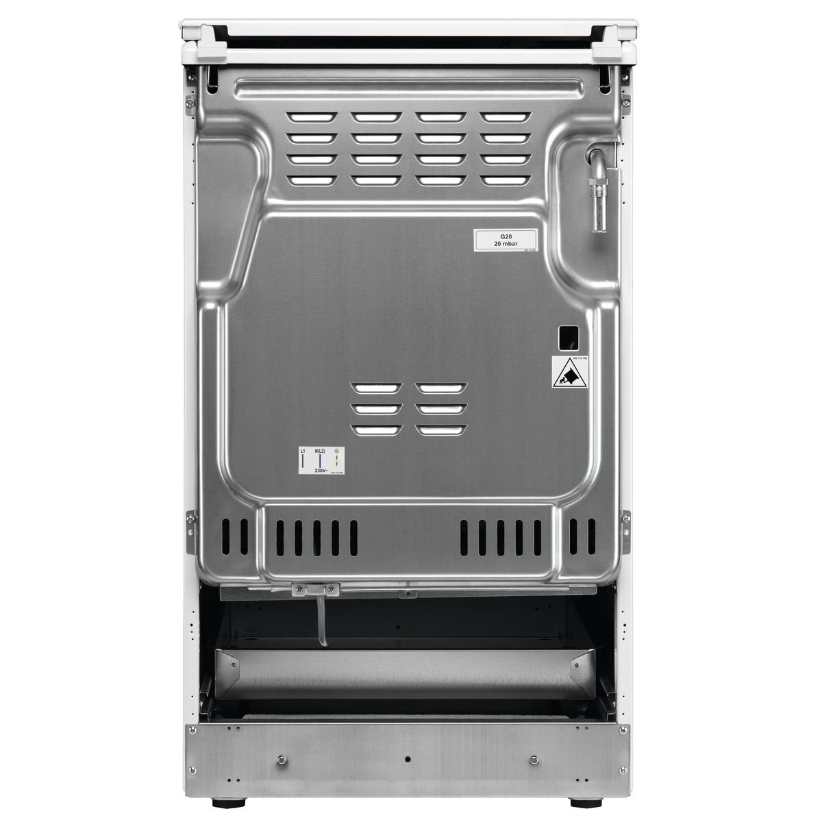 Kuchnia gazowo-elektryczna Electrolux EKK54951OX PlusSteam - piekarnik parowy - termoobieg
