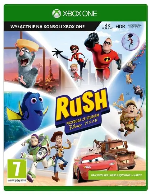 Rush: Przygoda ze studiem Disney Pixar Gra na Xbox One (Kompatybilna z Xbox Series X)
