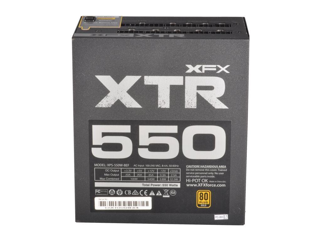 Zasilacz XFX Black Edition XTR 550W 80+ Gold