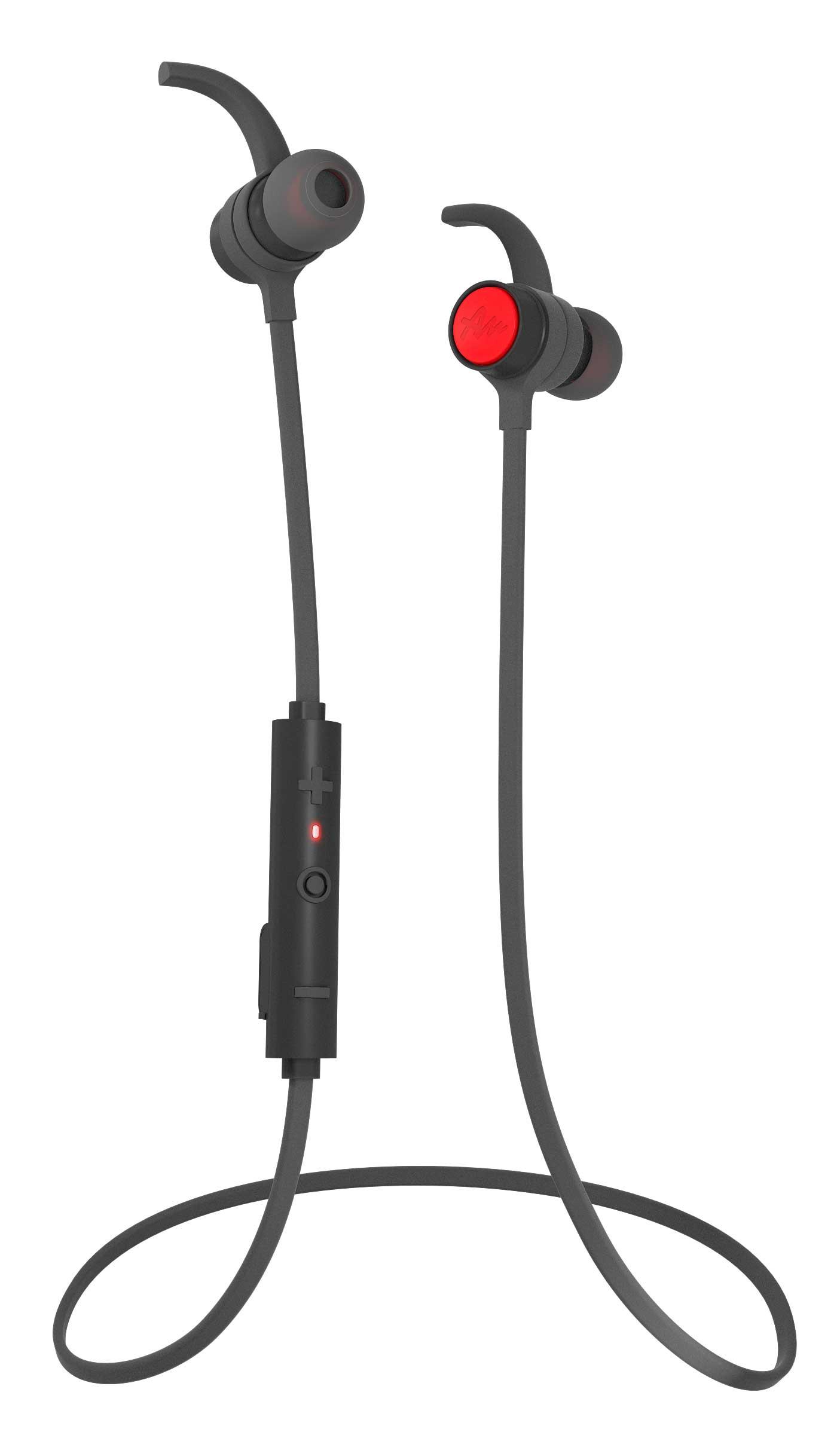 Słuchawki bezprzewodowe Audictus Endorphine BT Dokanałowe Bluetooth 4.1 Czerwony