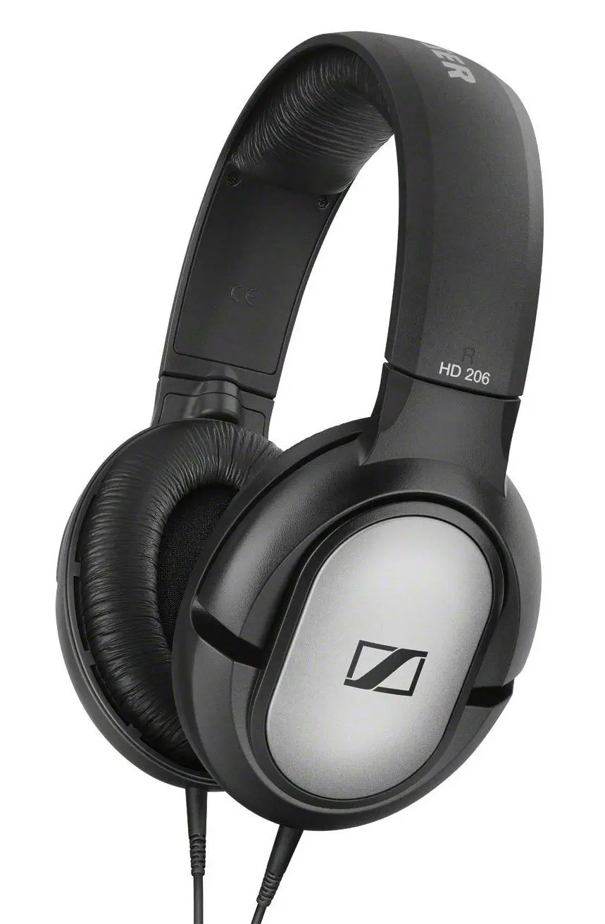 Słuchawki przewodowe Sennheiser HD 206 Nauszne Srebrno-czarny