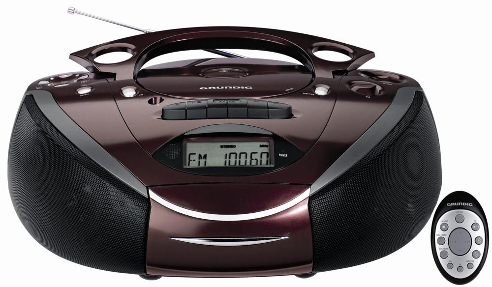 Radiomagnetofon Grundig RRCD 3720 DEC (brązowy)