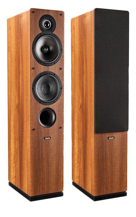 Zestaw stereo Yamaha MusicCast R-N602 (srebrny), Indiana Line Tesi 561 (orzech)