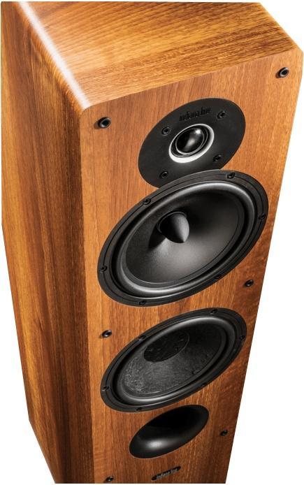Zestaw stereo Yamaha MusicCast R-N602 (srebrny), Indiana Line Tesi 561 (orzech)