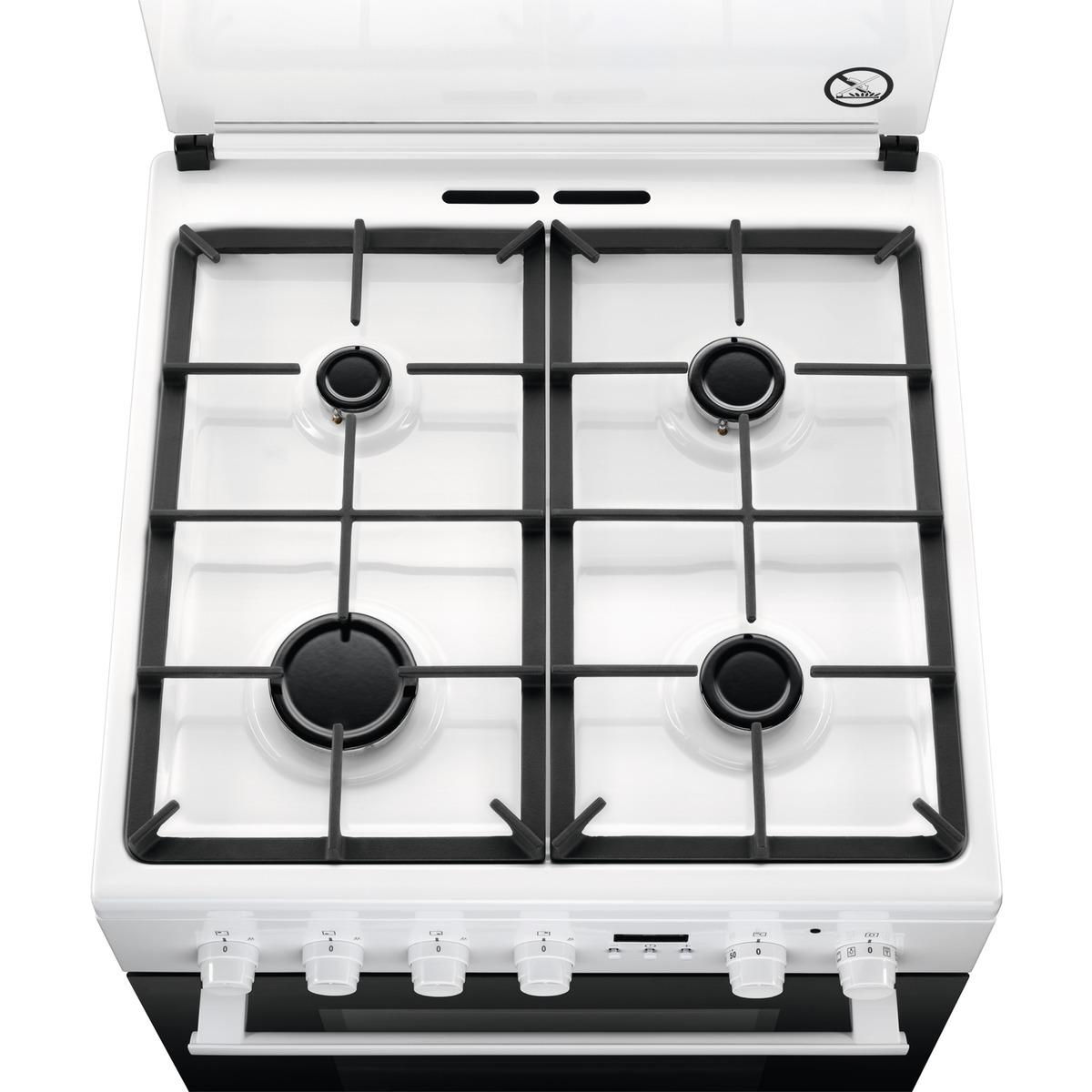 Kuchnia gazowo-elektryczna Electrolux EKK64580OW - termoobieg