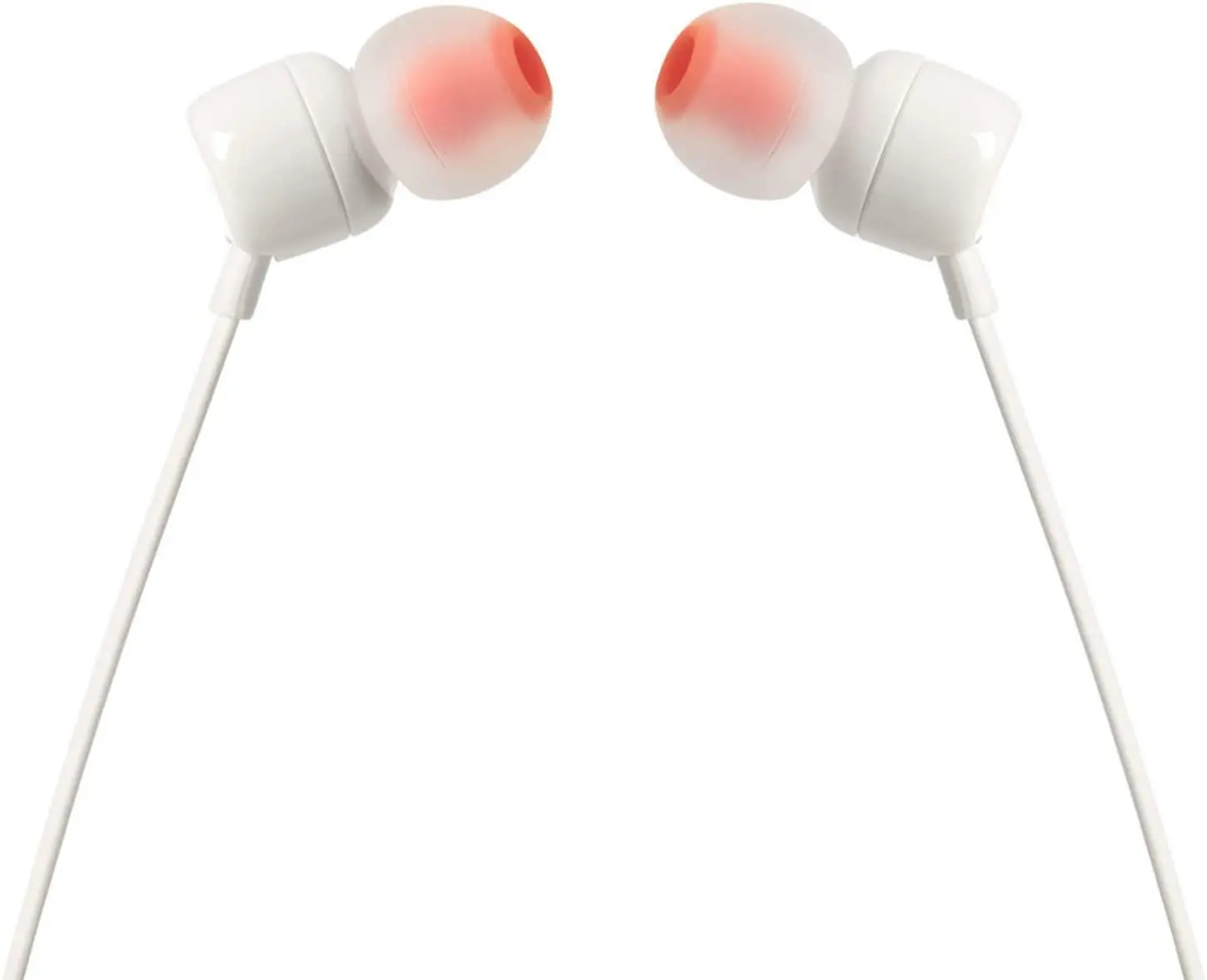 Słuchawki przewodowe JBL T110 Dokanałowe Mikrofon Biały