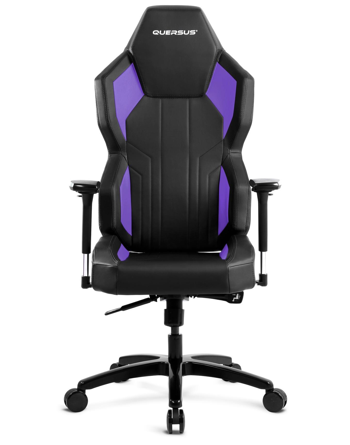 Fotel Quersus G702/XV - GEOS 702 (czarno-fioletowy)