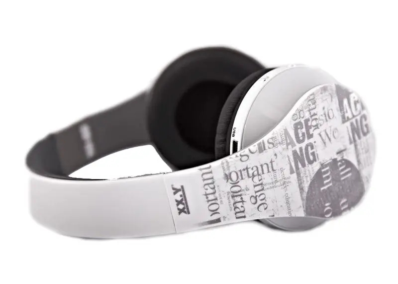 Słuchawki przewodowe XX.Y Dynamic 10 HP-8810   Odtwarzacz MP3 i radio FM Nauszne Biały