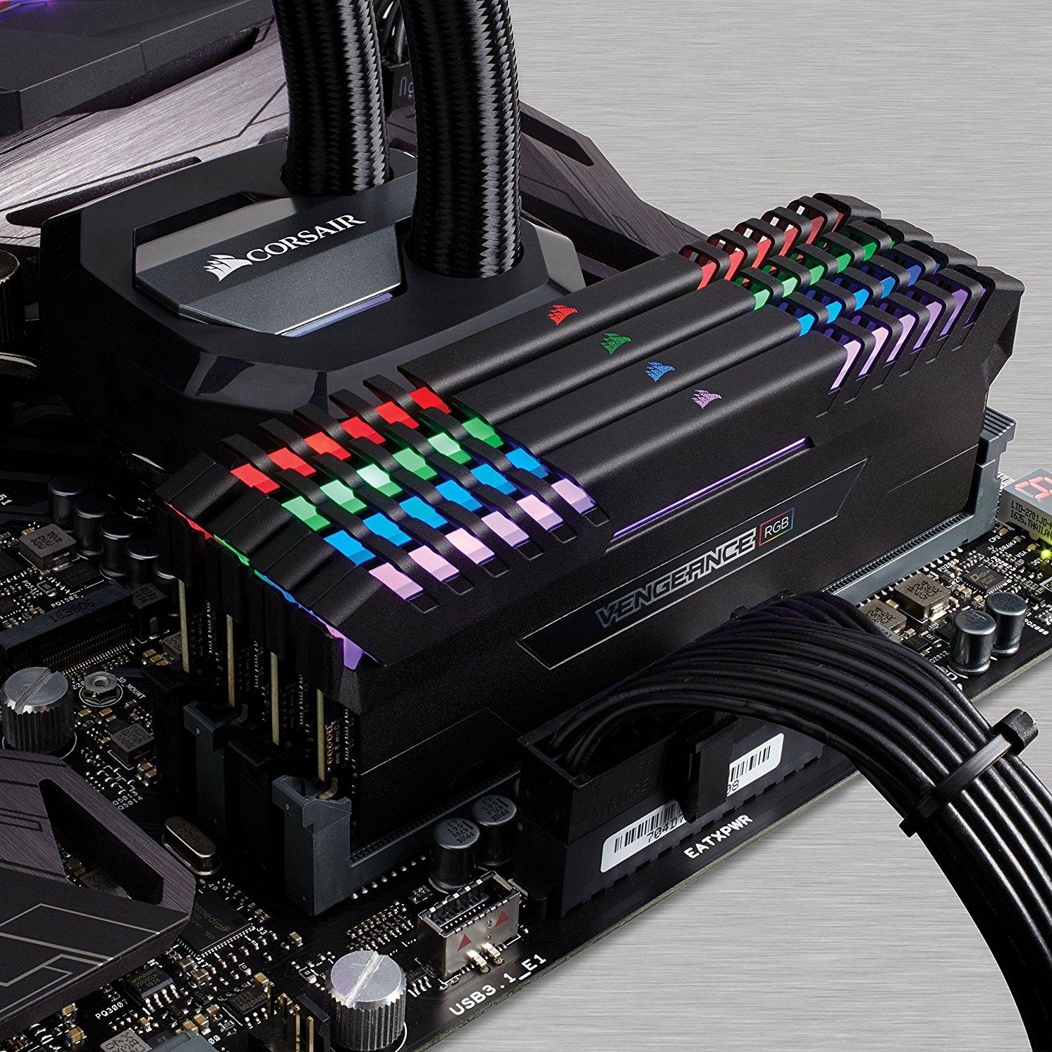 Pamięć RAM Corsair Vengeance RGB DDR4 32GB (4 x 8GB) 3200 CL16
