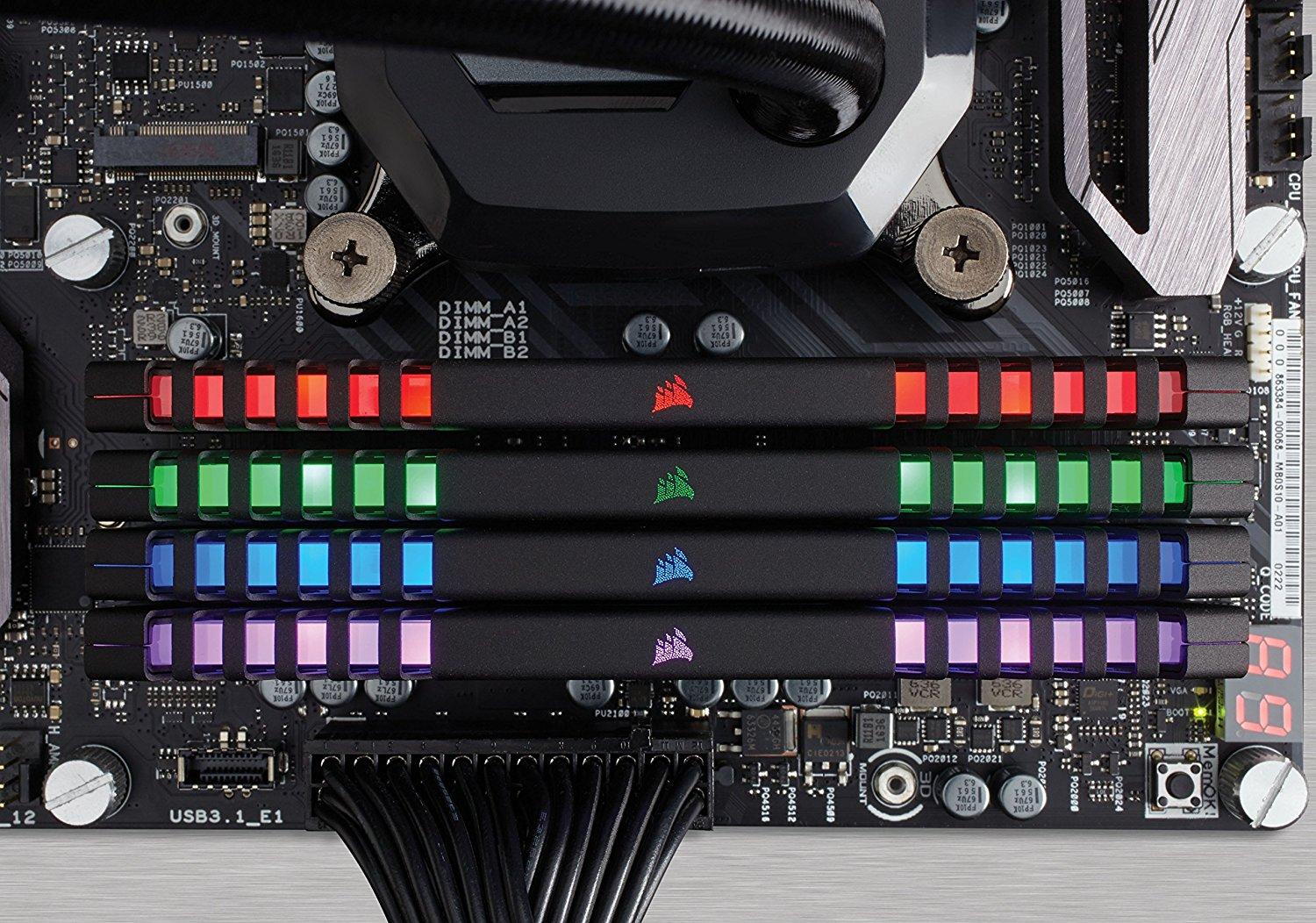 Pamięć RAM Corsair Vengeance RGB DDR4 32GB (4 x 8GB) 3200 CL16