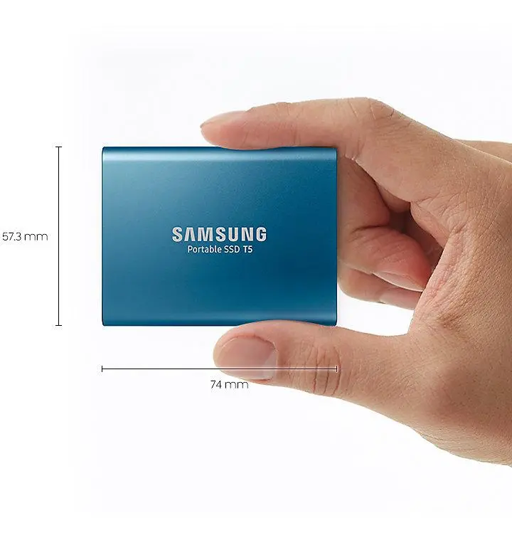 Dysk Samsung T5 500GB USB 3.1 Niebieski