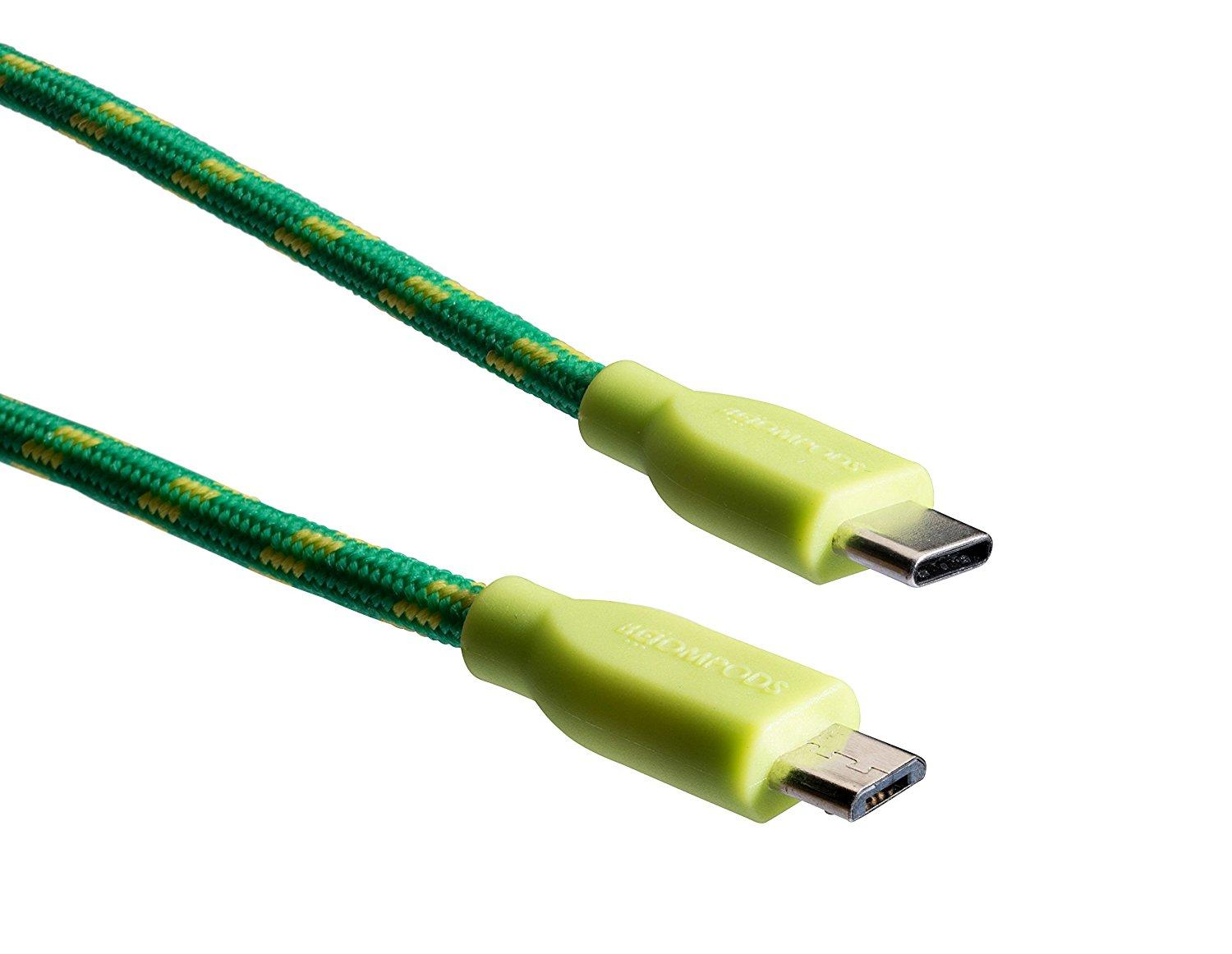 Boompods C2MUSB USB C - microUSB (zielony)