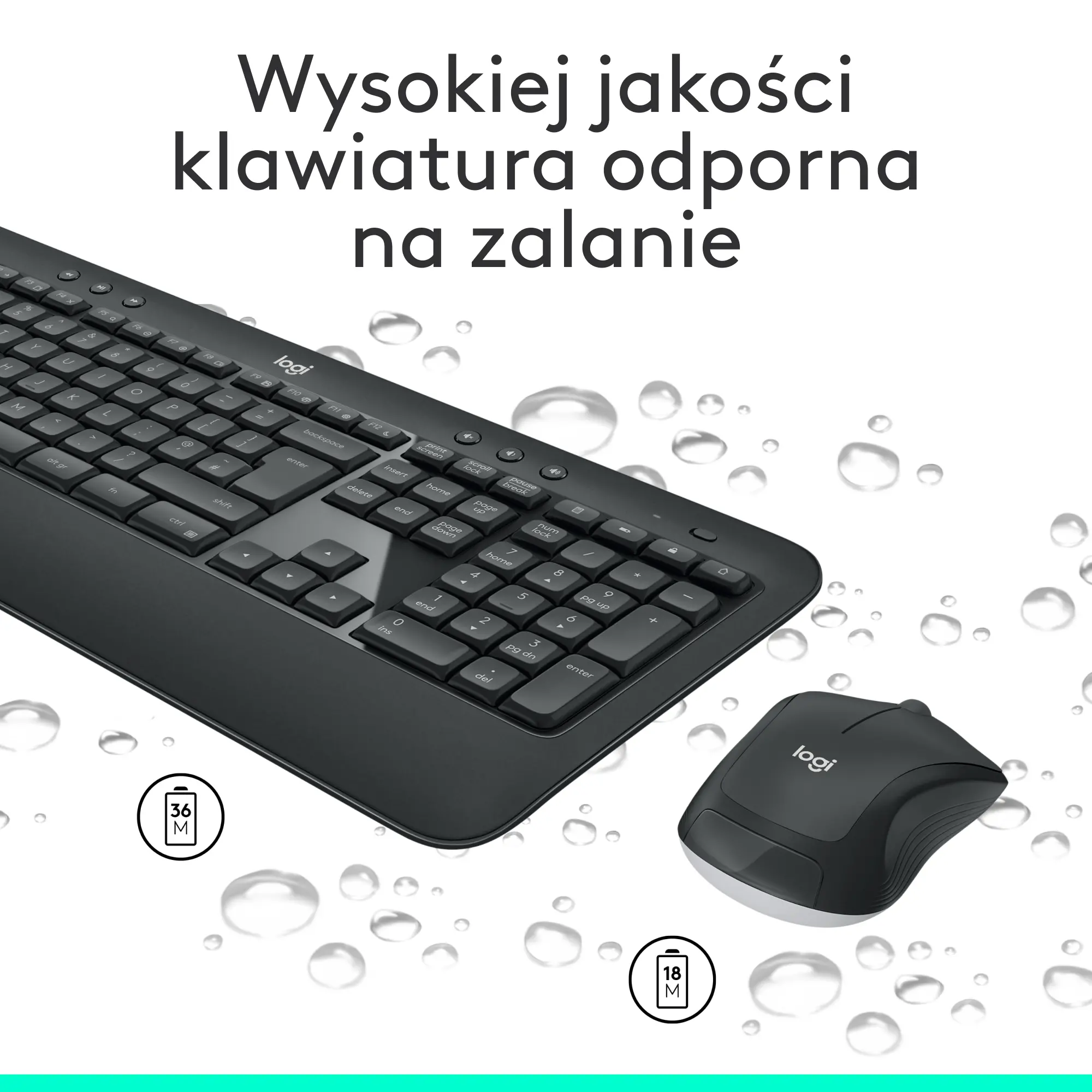 Zestaw Logitech MK540 Czarny