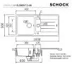 Zlewozmywak Schock ELEMENT D-150 Granitowy Onyx