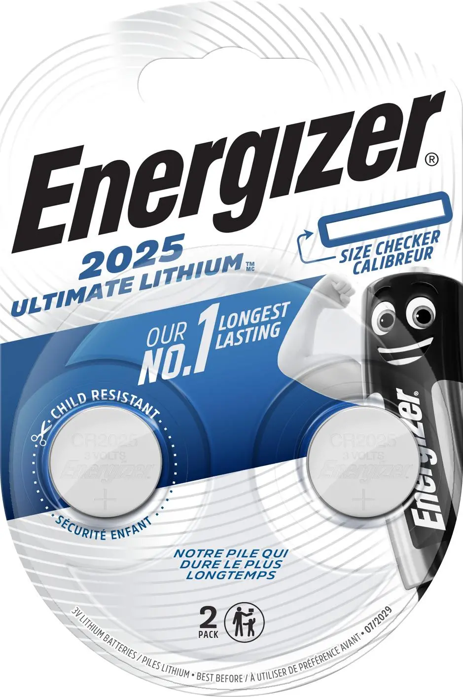 Baterie Energizer CR2025 2szt.