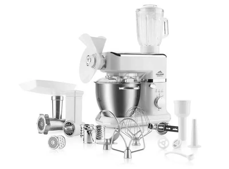 Robot planetarny ETA Gratussino Maxo II 1000W Maszynka do mielenia Szatkownica Blender kielichowy