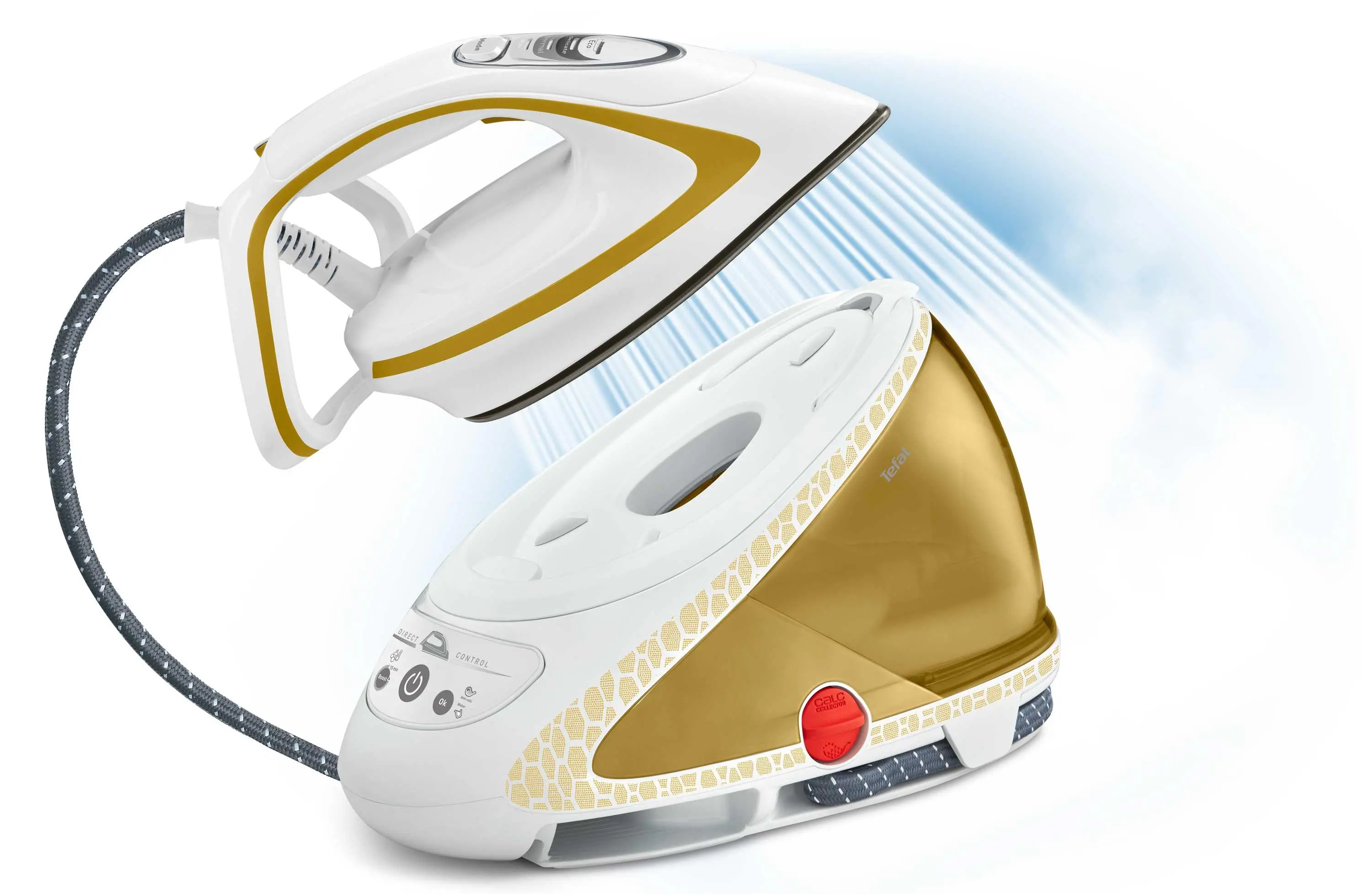 Generator pary Tefal Pro Express Ultimate Care GV9581 AntiCalc Durilium AirGlide Autoclean
