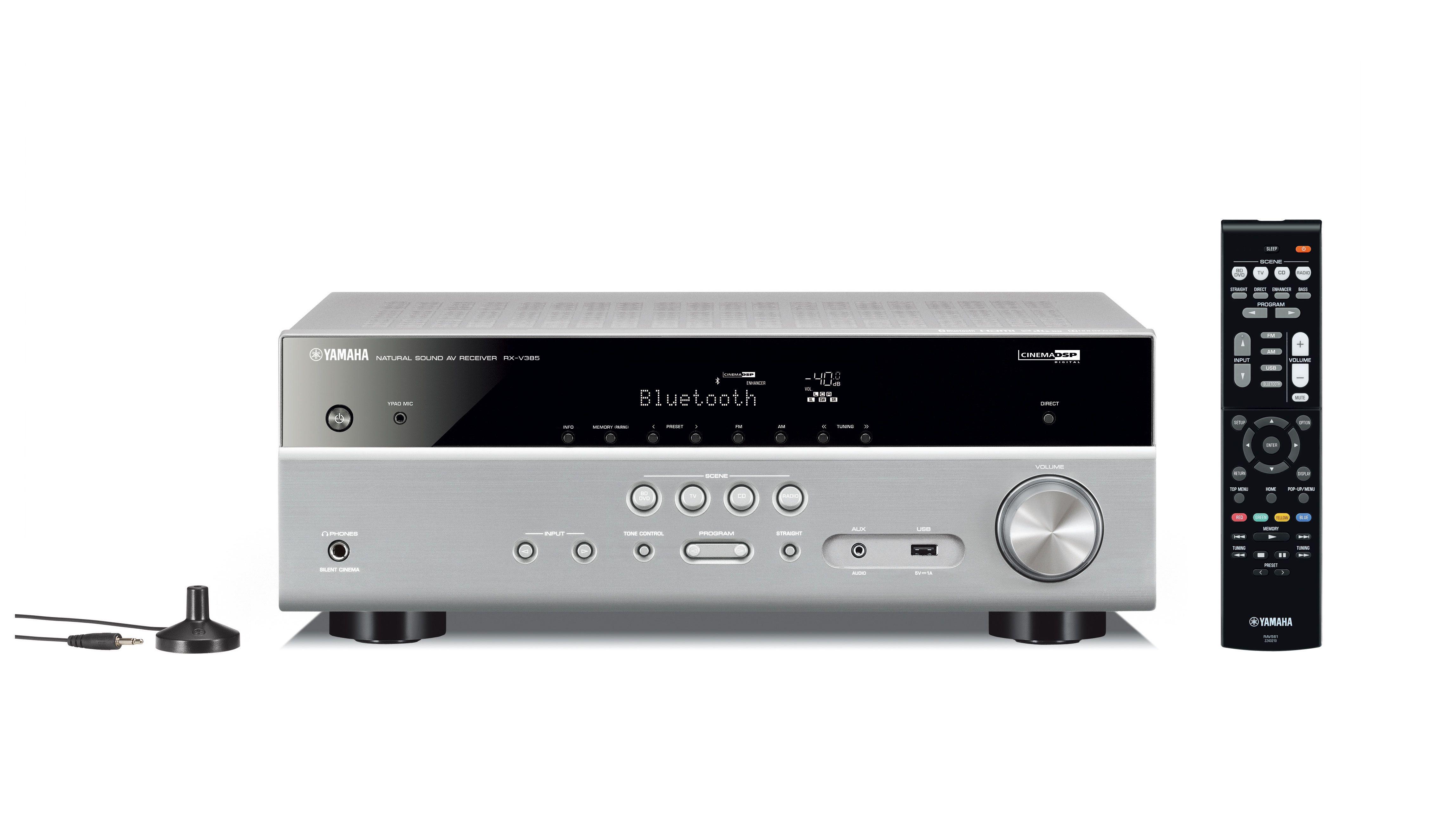 Amplituner Yamaha RX-V385 (tytanowy)