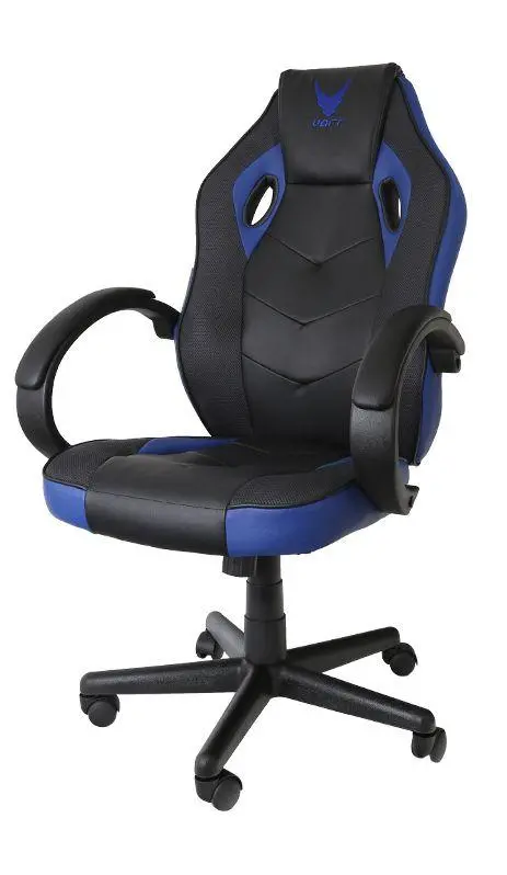 Fotel Platinet Varr Indianapolis Gamingowy  do 100kg Skóra ECO Czarno-niebieski