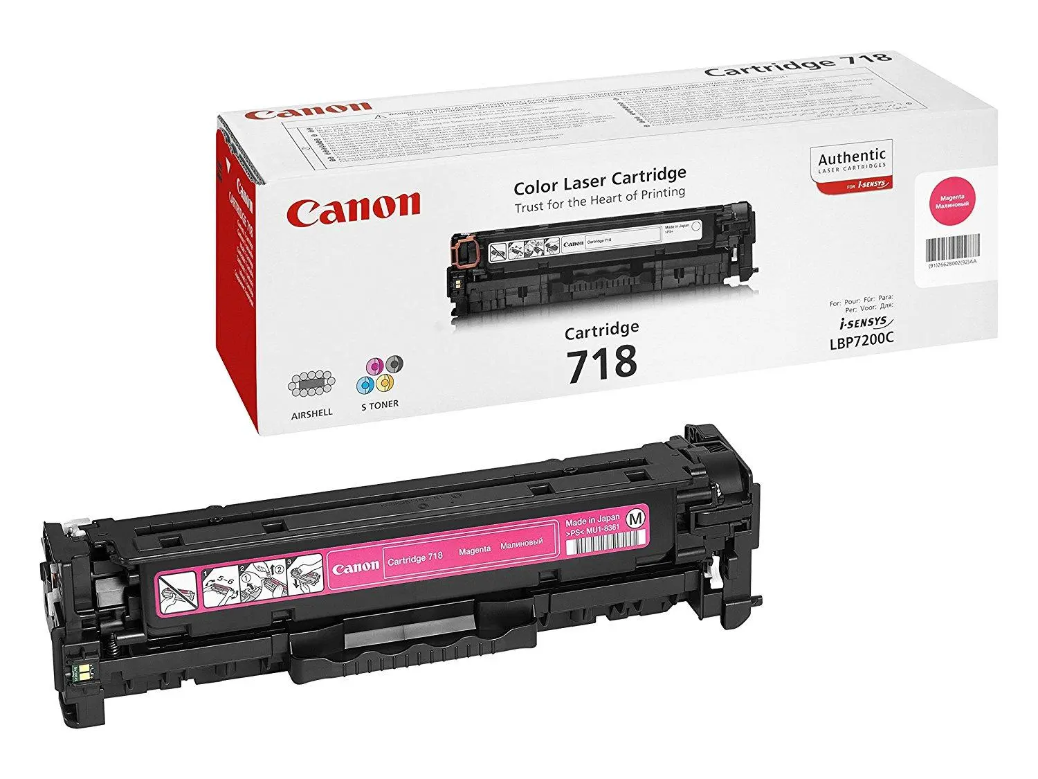 Toner Canon CRG-718M Purpurowy