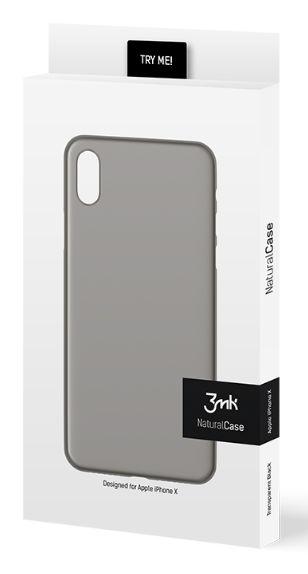 3mk Natural Case iPhone X (czarny)
