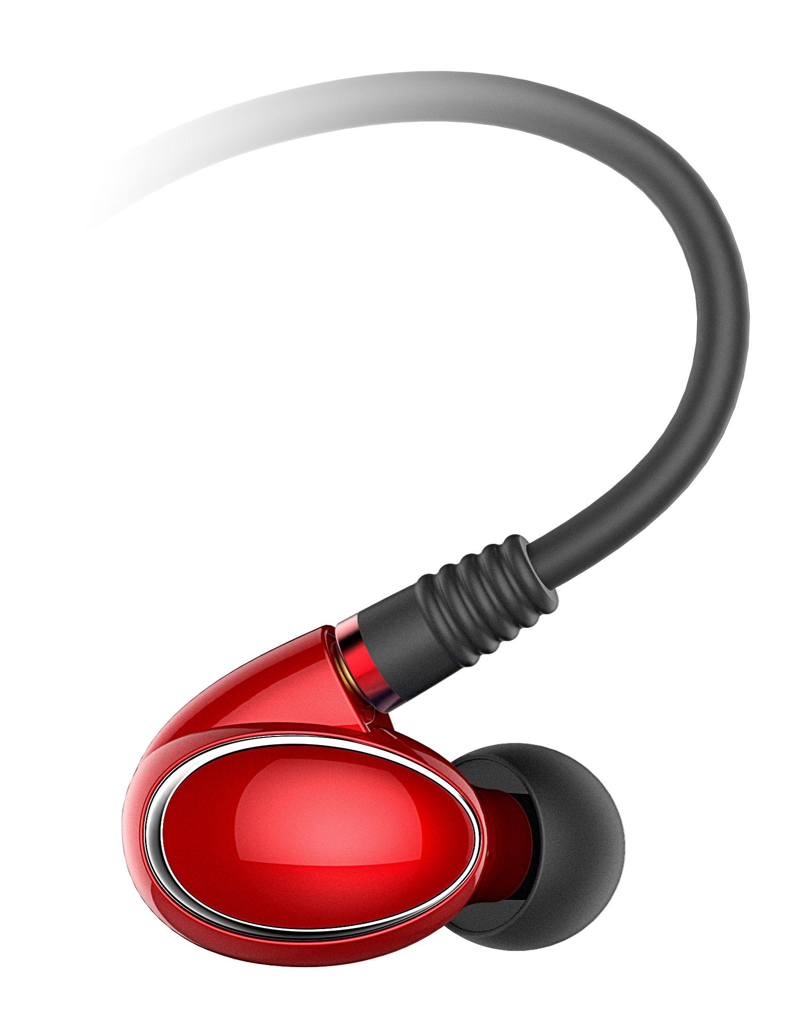 Słuchawki przewodowe FiiO FH1 (czerwony)