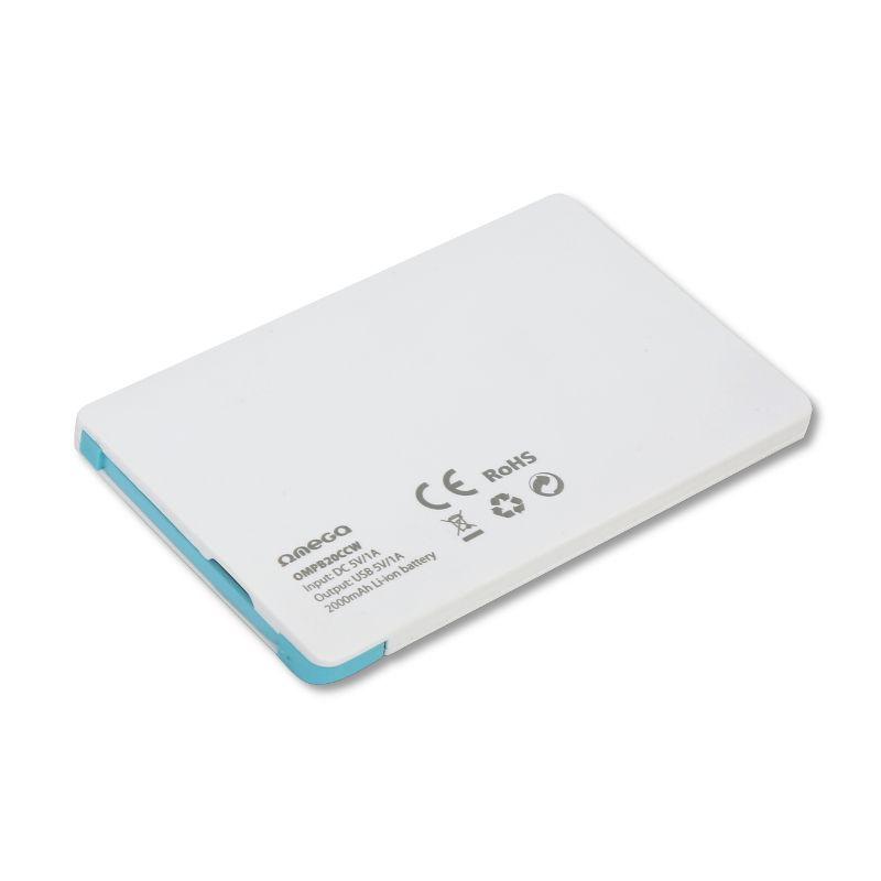 Powerbank Omega Credit Card 2000mAh (biały)