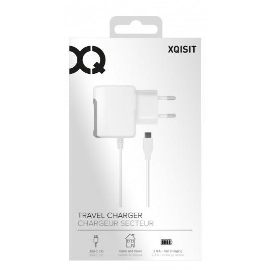 Xqisit Travel Charger 2,4A USB-C 2.0 EU (biały)