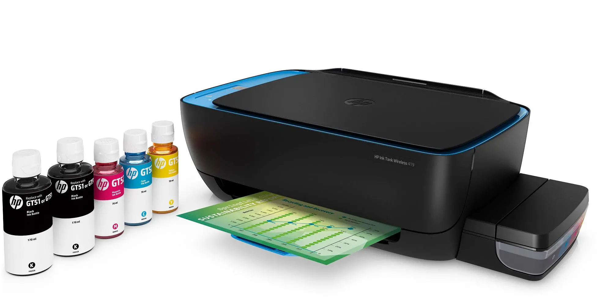 Urządzenie wielofunkcyjne HP Ink Tank Wireless 419 WiFi Czarny