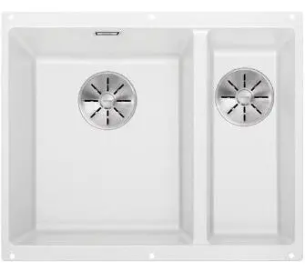 Zlewozmywak Blanco SUBLINE 340/160-U 523552 Komora z lewej strony Granitowy Biały