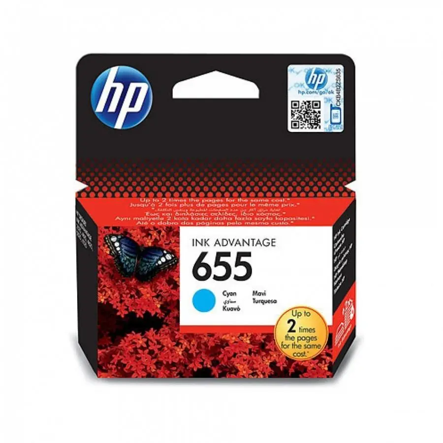 Tusz HP CZ110AE nr 655 Błękitny 9 ml