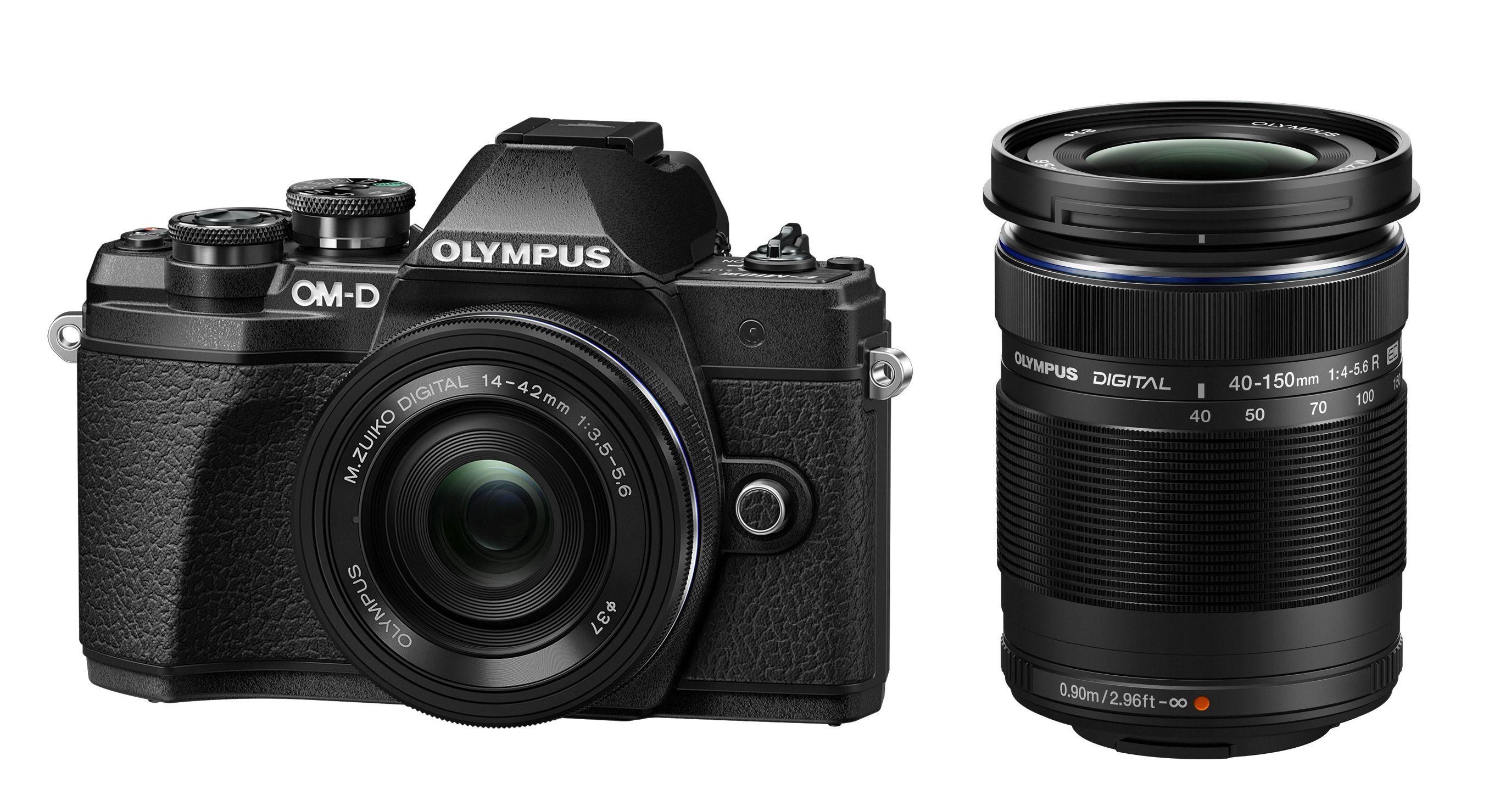 Olympus OM-D E-M10 Mark III + 14-42 mm EZ + 40-150 mm R (czarny)