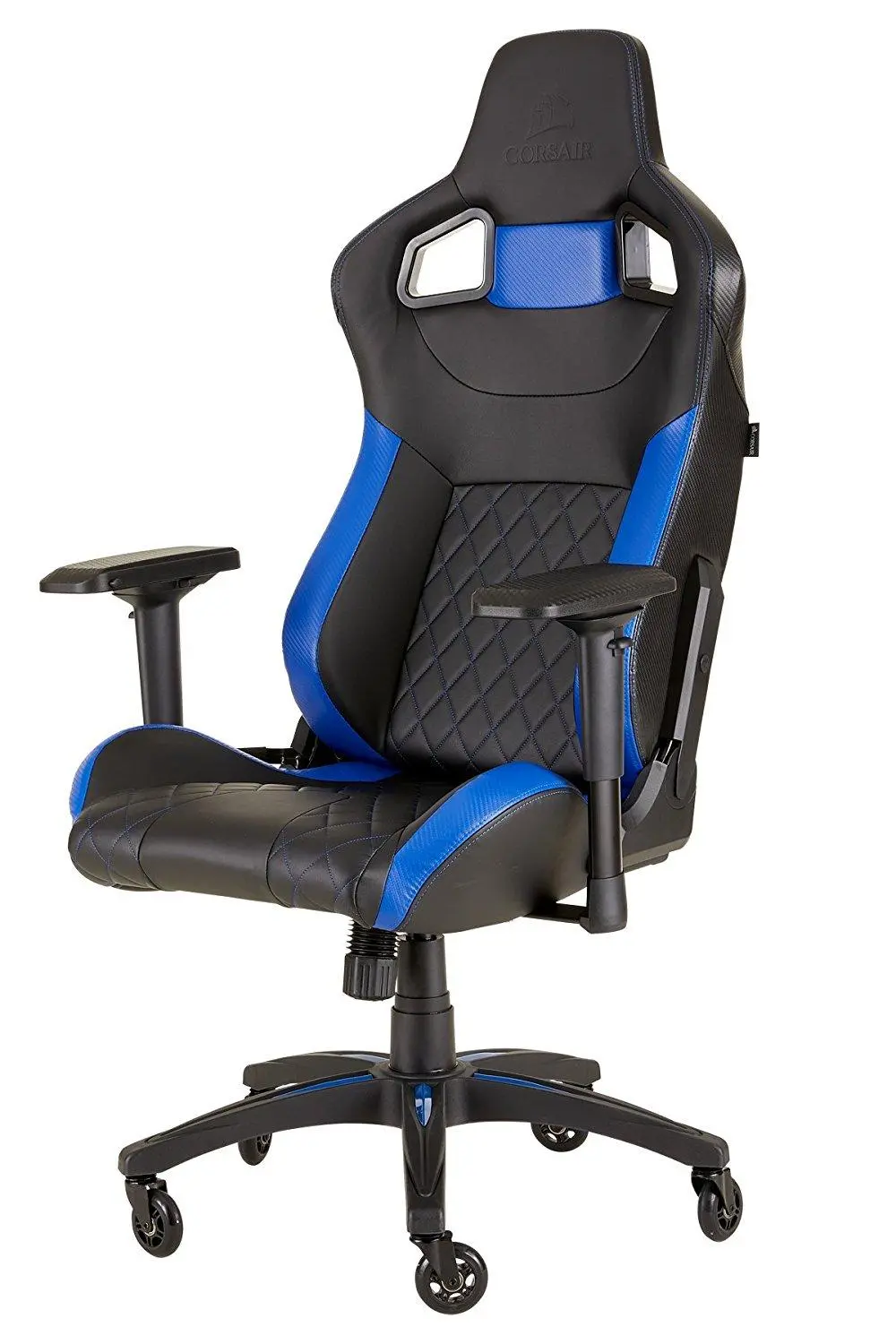 Fotel Corsair T1 Race 2018 Gamingowy do 120kg Skóra ECO Czarno-niebieski