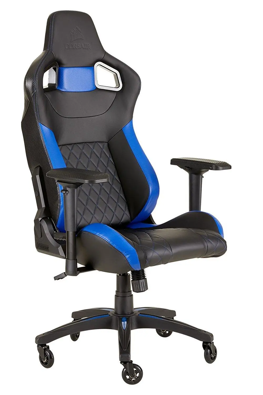 Fotel Corsair T1 Race 2018 Gamingowy do 120kg Skóra ECO Czarno-niebieski