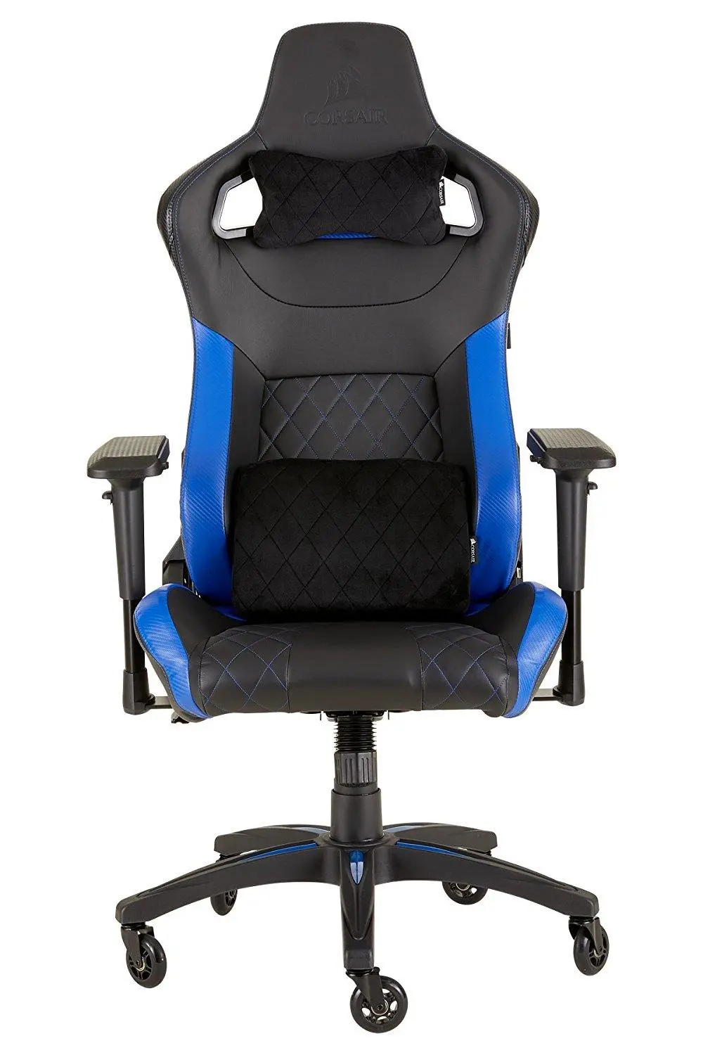 Fotel Corsair T1 Race 2018 Gamingowy do 120kg Skóra ECO Czarno-niebieski