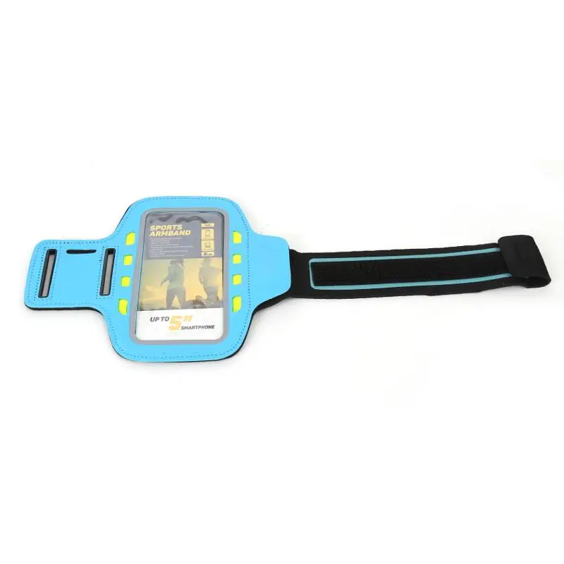 Etui Platinet Sports LED Armband 43706 Niebieski do 5"